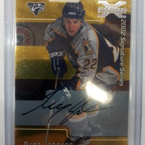 2002-2003 In The Game Signature Series Greg Johnson