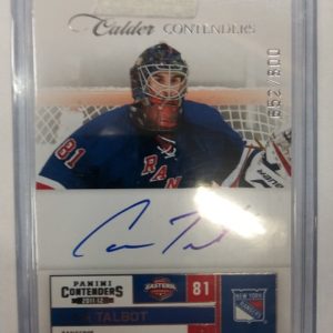 2011-2012 Panini Contenders Cam Talbot