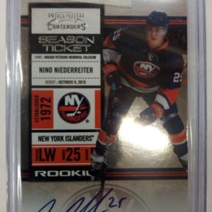 2010-2011 Panini Contenders Season Ticket Rookie Nino Niederreiter