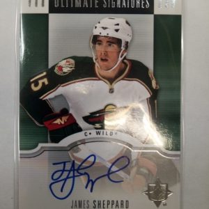 2007-2008 Upper Deck Ultimate Collection Signatures James Sheppard