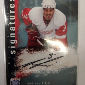 2007-2008 Upper Deck Be A Player Signatures Andreas Lilja