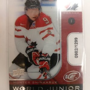 2015-16 Upper Deck Ice World Junior Championships Hunter Shinkaruk /299