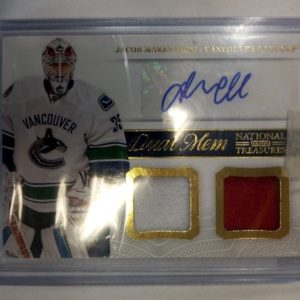 2013-2014 Panini National Treasures Dual Mem Jacob Markstrom