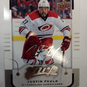 2015-2016 Upper Deck MVP Signature Justin Faulk