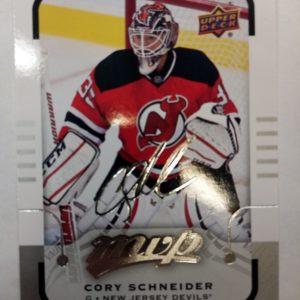 2015-2016 Upper Deck MVP Signature Cory Schneider
