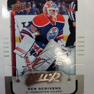 2015-2016 Upper Deck MVP Signature Ben Scrivens