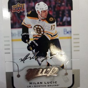 2015-2016 Upper Deck MVP Signature Milan Lucic