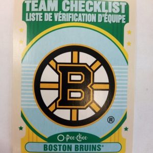 2021-2022 Upper Deck O-Pee-Chee Team Checklist Boston Bruins