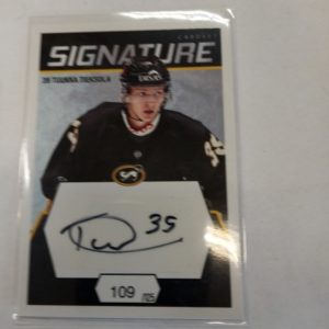 2021-2022 sm-liiga signature Tuukka Tieksola