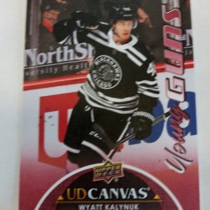 2021-22 UD series 1 UD canvas Wyatt Kalynuk young guns