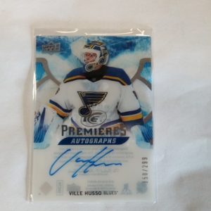2017-18 UD Premiers Autographs Ville Husso RC