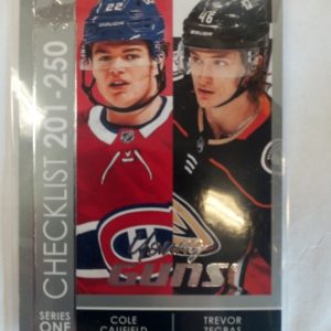 2021-2022 Upper Deck Series One Young Guns Checklist Caufield/Zegras