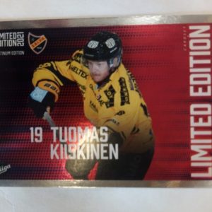 2021-2022 Cardset SM-Liiga Limited Platinum Edition Tuomas Kiiskinen