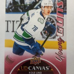 2021-2022 Upper Deck Series One Canvas Young Guns Kole Lind