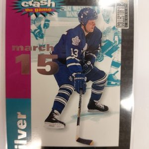 1995-96 Collector's Choice Crash the Game Silver march 15 Mats Sundin C30