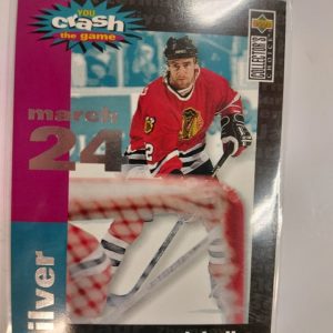 1995-96 Collector's Choice Crash the Game Silver march 24 Chris Chelios C17
