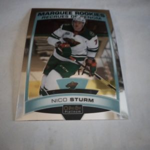 2019-20 NHL O-Pee-Chee Platinum Marquee Rookies Nico Strum