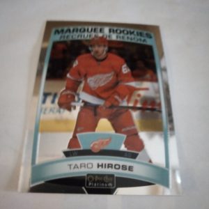 2019-20 NHL O-Pee-Chee Platinum Marquee Rookies Taro Hirose