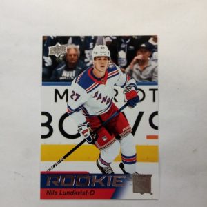 2021-22 NHL Upper Deck Rookie Nils Lundkvist