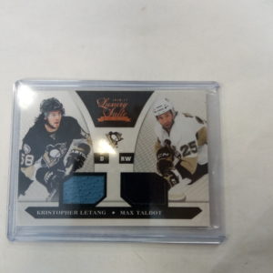 2010-11 panini Luxury suite game worn jersey Kristopher Letag, Max Talbot