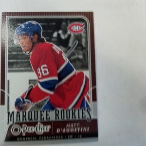 2008-09 OPC marquee rookies Matt D'agostini