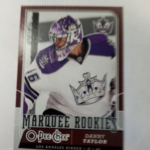 2008-09 OPC marquee rookies Danny Taylor