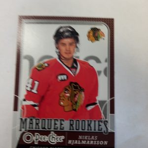 2008-09 OPC marquee rookies Niklas Hjalmarsson
