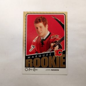 2009-10 NHL O-Pee-Chee Marquee Rookie John Negrin