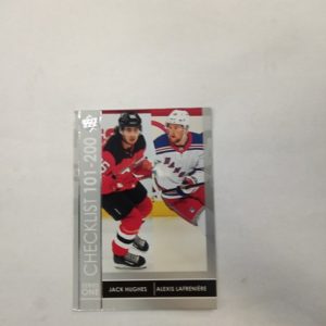 2021-22 NHL Upper Deck Series 1 Checklist 101-200 Jack Hughes - Alexis Lafreniere