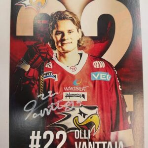 Vaasan Sport fanikuvat #22 Olli Vanttaja nimmarilla