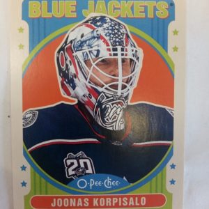 2021-2022 Upper Deck O-Pee-Chee Joonas Korpisalo