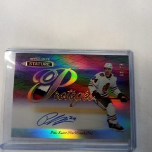 2020-21 UD stature proteges hockey Pius Suter autograph