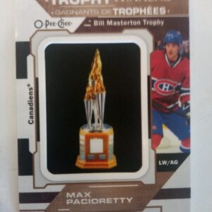 2021-22 Upper Deck O-Pee-Chee Trophy Winners Max Pacioretty