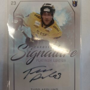 2018-2019 Cardset SM-Liiga Signature Turo Asplund /125