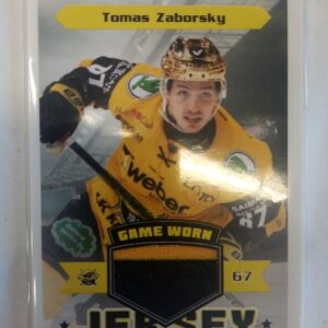 2020-2021 Cardset SM-Liiga Game-Worn Jersey Tomas Zaborsky