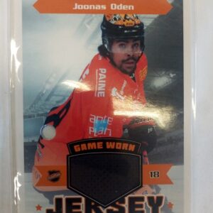 2020-2021 Cardset SM-Liiga Game Worn Jersey Joonas Oden Redemption Card