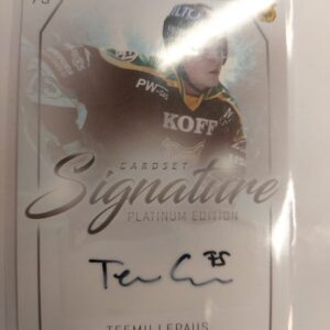 2018-19 Cardset Signature /125 Teemu Lepaus