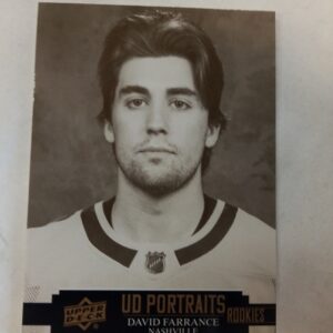 2021-22 UD portraits David Farrance rookie