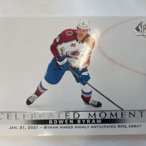 2020-2021 Upper Deck SP Authentic Celebrated Moments Bowen Byram