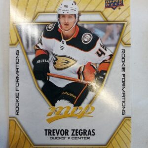 2021-2022 Upper Deck MVP Rookie Formations Trevor Zegras