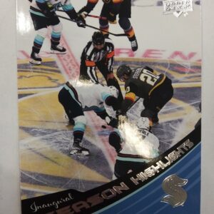 2021-2022 Upper Deck Seattle Kraken Hockey Season Highlights NHL Debut (Silver)