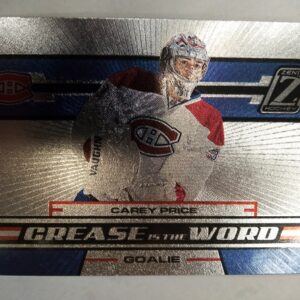 2010-2011 Panini Zenith Crease is the Word Carey Price