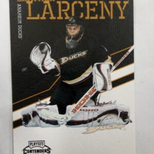 2010-2011 Panini Contenders Leather Larceny Jonas Hiller