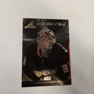 2011 pinnacle panini Saving face Curtis McElhinney