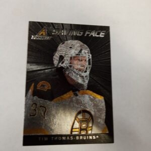 2011 pinnacle panini Saving face Tim Thomas