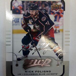 2015-2016 Upper Deck MVP Silver Signature Nick Foligno