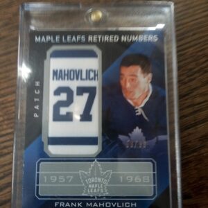 2021-22 Black diamond Frank Mahovlich patch