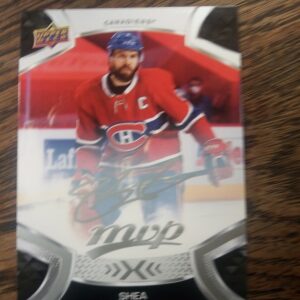 2021-22 UD mvp sign Shean Webber