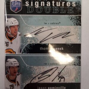 2007-2008 Upper Deck Be a Player Double Signature Thomas Vanek/Jason Pominville