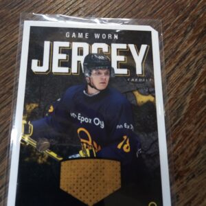 2021-22 sm-liiga game worn jersey Vili Saarijärvi redeption card